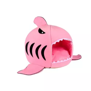 Teplý pelíšek pro psy a kočky - Shark House, S, růžový 42x42x42cm TopTechnology Teplý pelíšek pro psy a kočky - Shark House, S, růžový 42x42x42cm TopTechnology