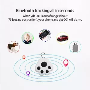 HYC09 Mini Pet Smart Wear GPS Pet Bluetooth Locator Tracker (Tmavě Modrý) TopTechnology