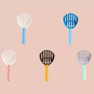 Lopatka na kočičí stelivo - nástroj na úklid exkrementů (šedá + zelená) TopTechnology Lopatka na kočičí stelivo - nástroj na úklid exkrementů (šedá + zelená) TopTechnology