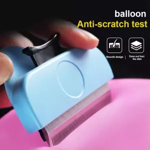 Nerezový kartáč pro domácí mazlíčky - dvoustranný, čistící na vlasy, velikost: malá (modrá) TopTechnology Nerezový kartáč pro domácí mazlíčky - dvoustranný, čistící na vlasy, velikost: malá (modrá) TopTechnology