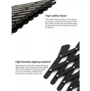 Ochranná mřížka na okno pro psy, roztažitelná, černá 24x17.7x1.2cm TopTechnology Ochranná mřížka na okno pro psy, roztažitelná, černá 24x17.7x1.2cm TopTechnology