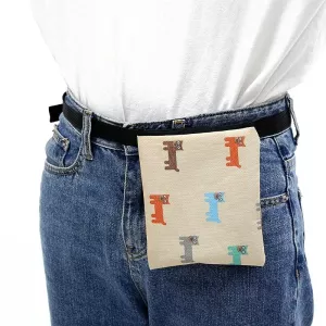 Pet Training Bag Outdoor Snack Bag Dog Food Waist Bag (Beige) TopTechnology