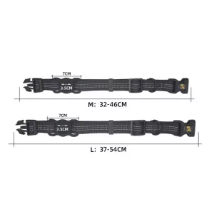 PUGGA GG1002 Polyester Dog GPS Device Protector Collar For AirTag - Velikost L (Tmavě šedá) TopTechnology PUGGA GG1002 Polyester Dog GPS Device Protector Collar For AirTag - Velikost L (Tmavě šedá) TopTechnology