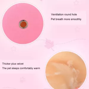 Flanelový cylindrický pelíšek pro malé domácí mazlíčky - S (Růžový) TopTechnology Flanelový cylindrický pelíšek pro malé domácí mazlíčky - S (Růžový) TopTechnology