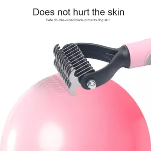 Hřeben pro psy z nerezové oceli - 18x7cm (modrý) TopTechnology Hřeben pro psy z nerezové oceli - 18x7cm (modrý) TopTechnology