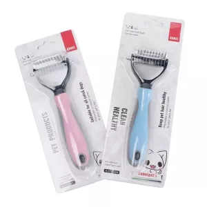 Hřeben pro psy z nerezové oceli - 18x7cm (modrý) TopTechnology Hřeben pro psy z nerezové oceli - 18x7cm (modrý) TopTechnology