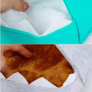 Pratelný kočičí a psí pelíšek v tvaru ryby, 40x40x50cm (modrý) TopTechnology Pratelný kočičí a psí pelíšek v tvaru ryby, 40x40x50cm (modrý) TopTechnology