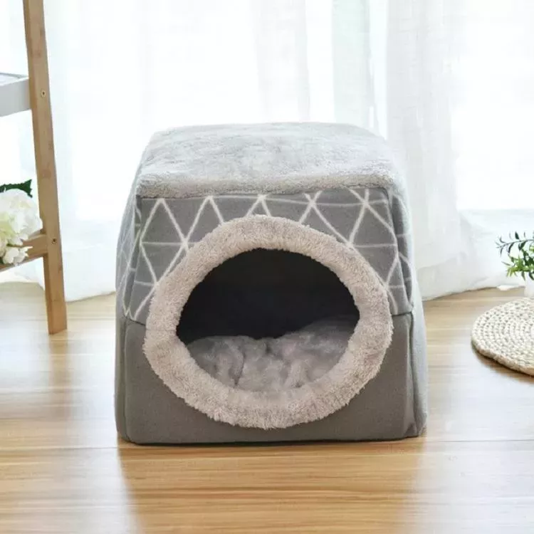 Útulný uzavřený kočičí pelíšek Cat Nest Capsule XL (Šedý) TopTechnology