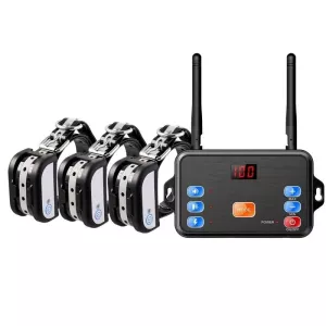 2v1 Bezdrátový plot pro psy s kontrolou štěkání - chytrý trenér psů, sada 1 pro 3 TopTechnology 2v1 Bezdrátový plot pro psy s kontrolou štěkání - chytrý trenér psů, sada 1 pro 3 TopTechnology