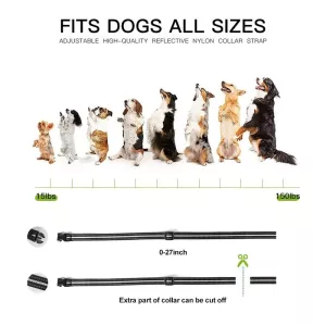 Antibarking obojek se zvukem, vibrací a elektrickým šokem (černý, EU zástrčka) TopTechnology