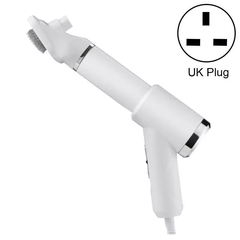Elektrický hřeben pro kočky a psy - sušička na vlasy, UK Plug (3. generace 866 bílá) TopTechnology