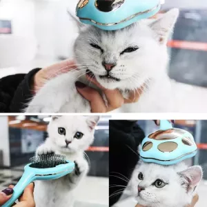 Hřeben na odstraňování chlupů pro domácí zvířata Footprint (modrý) TopTechnology Hřeben na odstraňování chlupů pro domácí zvířata Footprint (modrý) TopTechnology