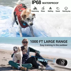 Obojek pro psa na výcvik s antištěkacím režimem a chytrým dálkovým ovládáním (doručení v náhodné barvě) TopTechnology Obojek pro psa na výcvik s antištěkacím režimem a chytrým dálkovým ovládáním (doručení v náhodné barvě) TopTechnology