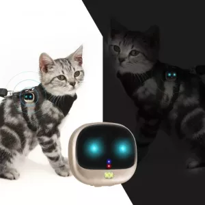 ReachFar RF-V47 IP67 Mini GPS tracker pro domácí mazlíčky s LED světlem a silikonovým pouzdrem (černý) TopTechnology