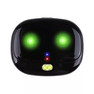 ReachFar RF-V47 IP67 Mini GPS tracker pro domácí mazlíčky s LED světlem a silikonovým pouzdrem (černý)