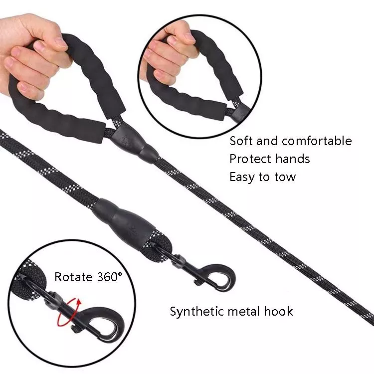 Reflexní vodítko pro psy - modré, délka 150cm, šířka 1.2cm TopTechnology