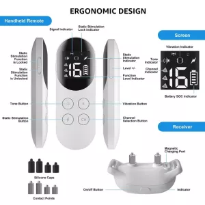 Smart vodotěsný šokový obojek pro domácí zvířata s dálkovým ovládáním na výcvik psů, velikost: pro jednoho psa (černý) TopTechnology Smart vodotěsný šokový obojek pro domácí zvířata s dálkovým ovládáním na výcvik psů, velikost: pro jednoho psa (černý) TopTechnology