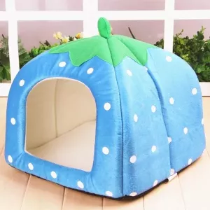 Zavinovací domek pro domácí mazlíčky ve tvaru jahody, velikost: XS TopTechnology Zavinovací domek pro domácí mazlíčky ve tvaru jahody, velikost: XS TopTechnology