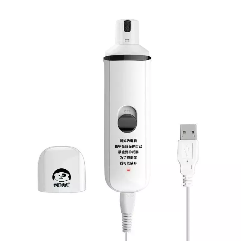 Elektrické zařízení na manikúru pro psy - Zastřihovač nehtů, nabíjecí (černý) TopTechnology