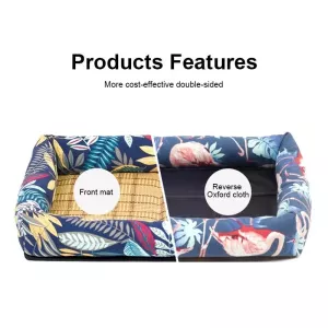 Letní pes podložka s neodnímatelnou stranou, M 53x40x6cm (Melounová zelená) TopTechnology Letní pes podložka s neodnímatelnou stranou, M 53x40x6cm (Melounová zelená) TopTechnology