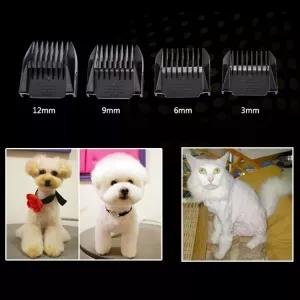 P2 110-240V Profesionální elektrické nůžky na srst pro domácí mazlíčky s keramickými titanovými čepelemi a čtyřmi hřebeny TopTechnology P2 110-240V Profesionální elektrické nůžky na srst pro domácí mazlíčky s keramickými titanovými čepelemi a čtyřmi hřebeny TopTechnology