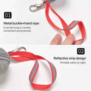 Úložný box na odpadky pro psy a kočky z lnu (šedý) TopTechnology Úložný box na odpadky pro psy a kočky z lnu (šedý) TopTechnology