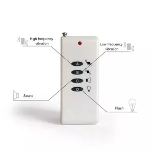 Elektrický psí výcvikový obojek na dálkové ovládání (bílý) TopTechnology