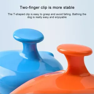 Hřeben na koupání pro domácí zvířata s protiskluzovou rukojetí (bílý) TopTechnology Hřeben na koupání pro domácí zvířata s protiskluzovou rukojetí (bílý) TopTechnology