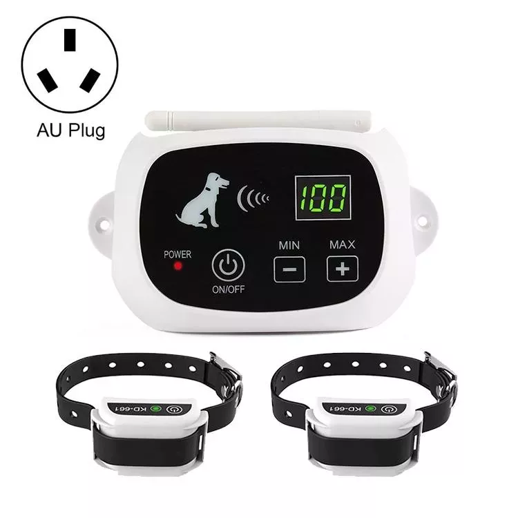 KD-661 500m Bezdrátový Elektronický Plot pro Psy - Shock Collar pro Dva Psy (AU Plug) TopTechnology