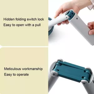 Nástroj na sbírání psího exkrementu s boxem na odpadkové pytlíky - 70cm Sky Blue TopTechnology