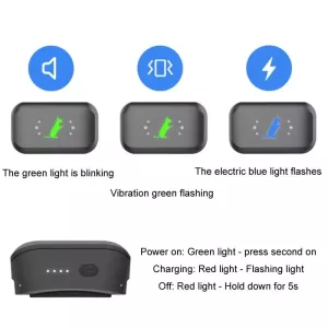 Smart Vodotěsný Elektronický Školitel Psů s Dálkovým Ovládáním a Nabíjecí Funkcí (Černý) TopTechnology