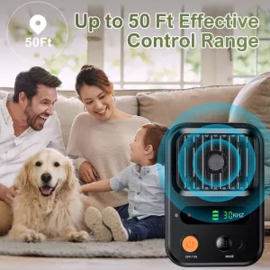 Ultrazvukové zařízení proti štěkání psů se 3 úrovněmi (Zelené) TopTechnology Ultrazvukové zařízení proti štěkání psů se 3 úrovněmi (Zelené) TopTechnology