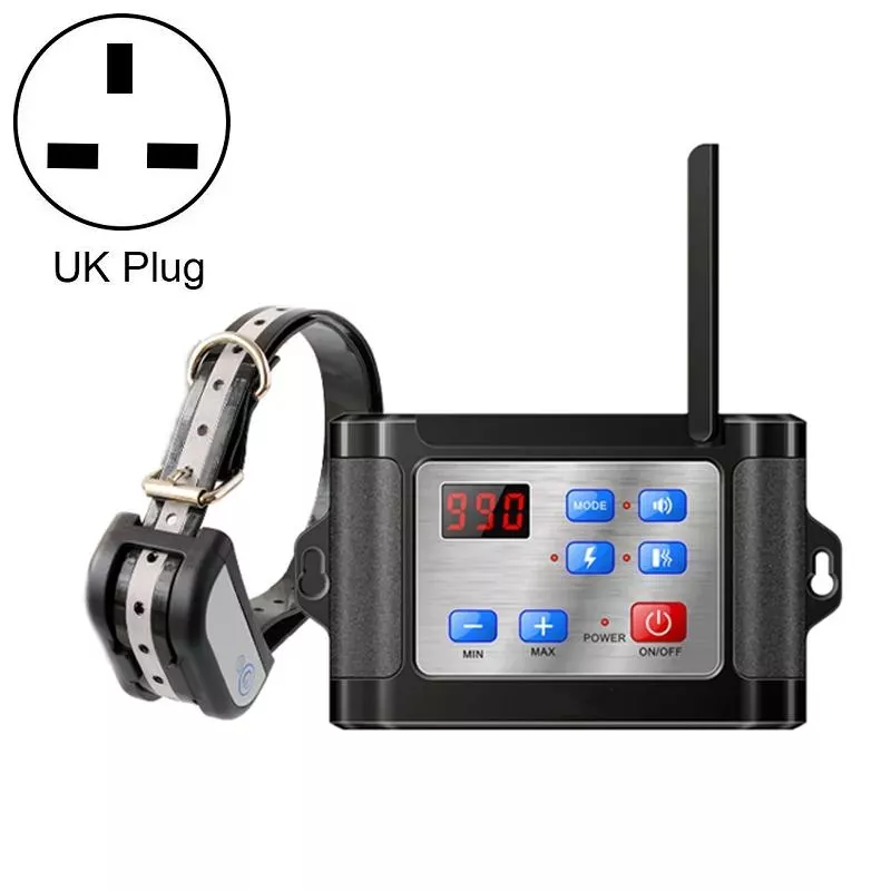 Bezdrátový elektronický plot pro domácí zvířata s reflexním límcem, Specifikace: UK Plug TopTechnology