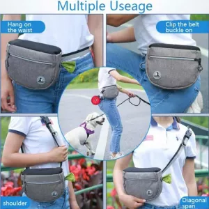 MOVEPEAK Taška na pamlsky pro domácí zvířata - tréninková taška na pás(Šedá) TopTechnology MOVEPEAK Taška na pamlsky pro domácí zvířata - tréninková taška na pás(Šedá) TopTechnology