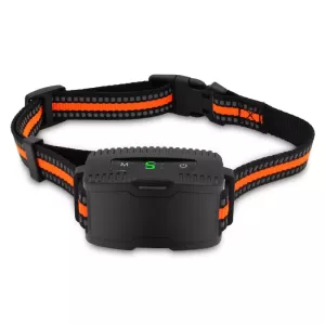 Ochranný obojek proti štěkání pro psy - černý TopTechnology