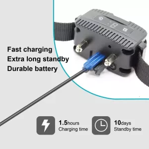 Ochranný obojek proti štěkání pro psy - černý TopTechnology