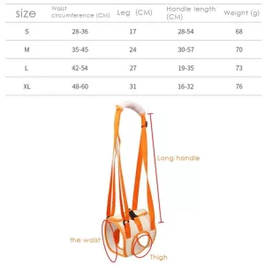 Pomocný opasek pro psy po operaci M - vodítko pro starší a postižené psy TopTechnology Pomocný opasek pro psy po operaci M - vodítko pro starší a postižené psy TopTechnology