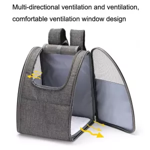 SJBB11 Taška pro domácí mazlíčky - šedá, prodyšná TopTechnology