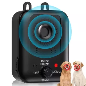 Ultrazvukové zařízení proti štěkání psů bez šoku (černé)