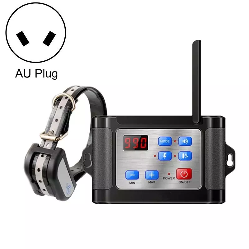 Venkovní bezdrátový elektrický obojek pro psy s reflexním světlem, AU zástrčka TopTechnology