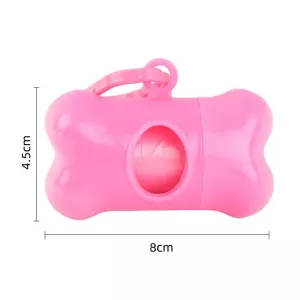10 PCS BG-W085 Pet Bone Typ Odpadkový Box a Čističový Nástroj pro Zvířata, Náhodná Barva