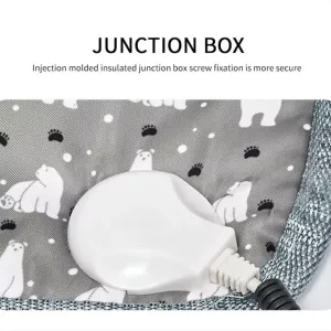 CW45 45x45cm Vyhřívací podložka pro domácí zvířata s regulací teploty, EU Plug TopTechnology CW45 45x45cm Vyhřívací podložka pro domácí zvířata s regulací teploty, EU Plug TopTechnology