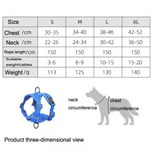 HT-864 Pet Traction Rope Reflexní Prodyšný Hrudní Popruh pro Psy, Velikost: XL (Růžová) TopTechnology HT-864 Pet Traction Rope Reflexní Prodyšný Hrudní Popruh pro Psy, Velikost: XL (Růžová) TopTechnology