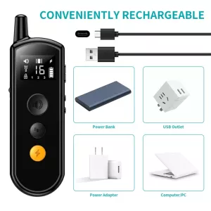 Nabíjecí vodotěsný elektrický obojek pro psy - dálkový trenér TopTechnology Nabíjecí vodotěsný elektrický obojek pro psy - dálkový trenér TopTechnology