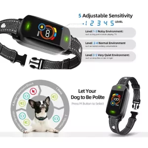 Reproduktor pro psy s barevným displejem, dobíjecí, voděodolný TopTechnology