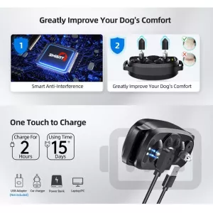 Reproduktor pro psy s barevným displejem, dobíjecí, voděodolný TopTechnology