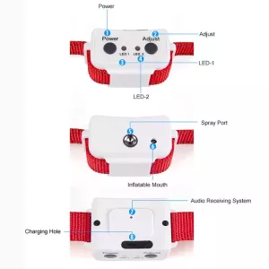 WELLTURN B490 Dobíjecí Vodotěsný Obojek pro Výcvik Psů s Automatickým Sprejem a Ochrana Proti Štěkání (Černý) TopTechnology