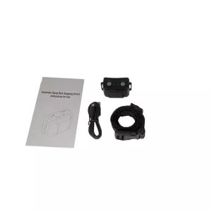 WELLTURN B490 Dobíjecí Vodotěsný Obojek pro Výcvik Psů s Automatickým Sprejem a Ochrana Proti Štěkání (Černý) TopTechnology