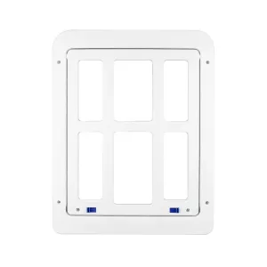 34cm x 44cm Pet Plaid Dveře pro Okno s Automatickým Zámkem (Bílé) TopTechnology 34cm x 44cm Pet Plaid Dveře pro Okno s Automatickým Zámkem (Bílé) TopTechnology