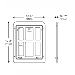 34cm x 44cm Pet Plaid Dveře pro Okno s Automatickým Zámkem (Bílé) TopTechnology 34cm x 44cm Pet Plaid Dveře pro Okno s Automatickým Zámkem (Bílé) TopTechnology